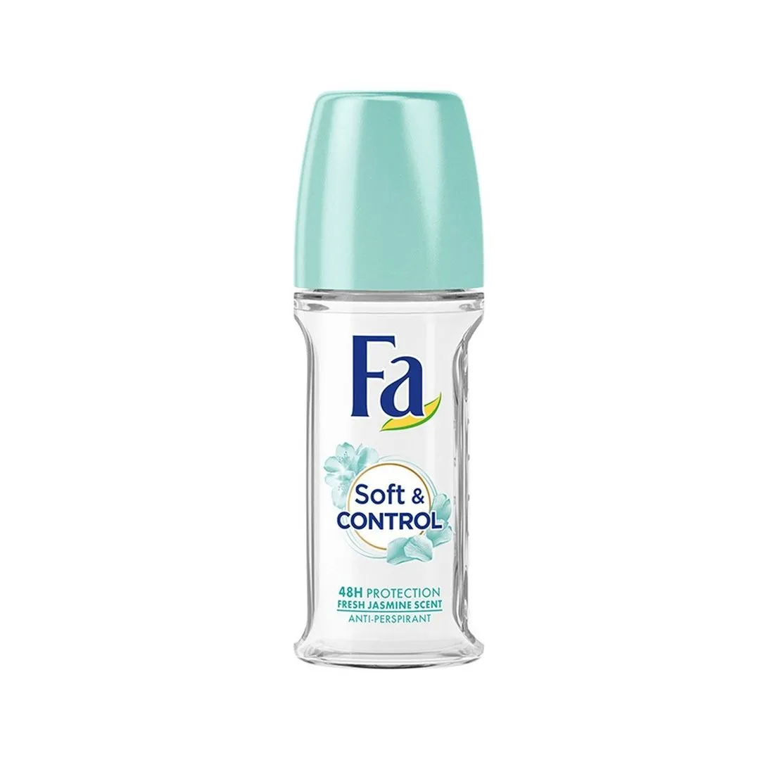 Fa Soft & Control Antiperspirant Roll-On Deodorant Jasmine Scent, 50ml
