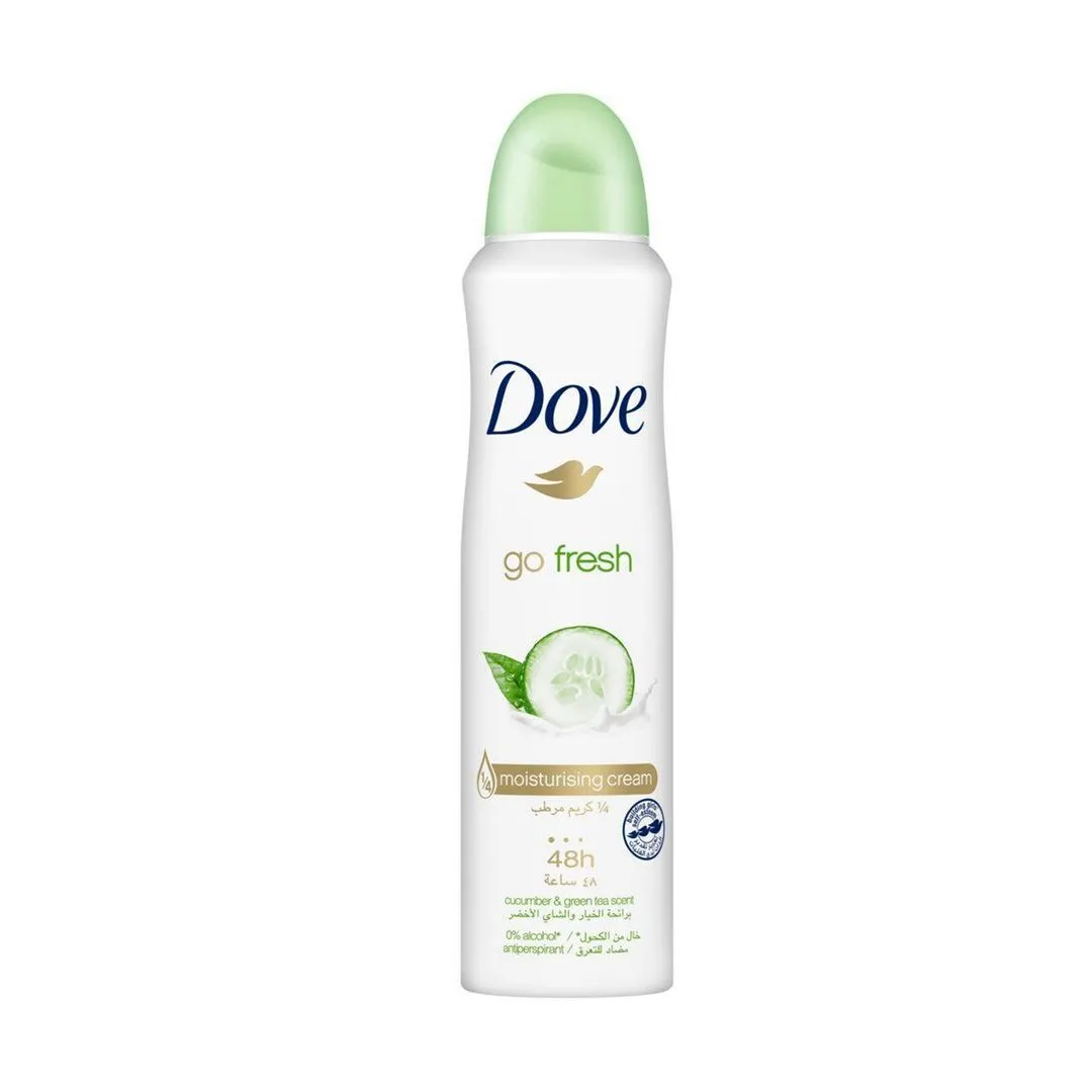 Dove Cucumber & Green Tea Antiperspirant Spray, 150ml