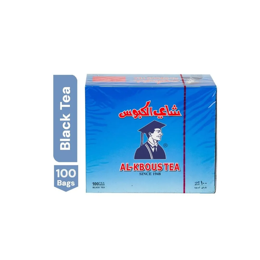 Al-Kbous Tea Black Tea Box, 100 Bags, 200g