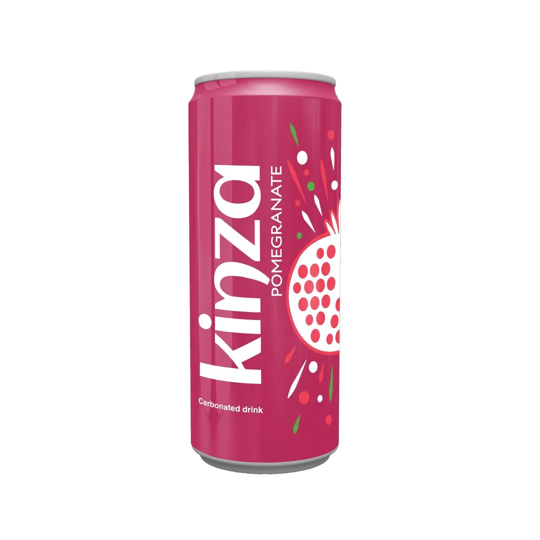 Kinza Pomegranate Carbonated Drink Can, 250ml