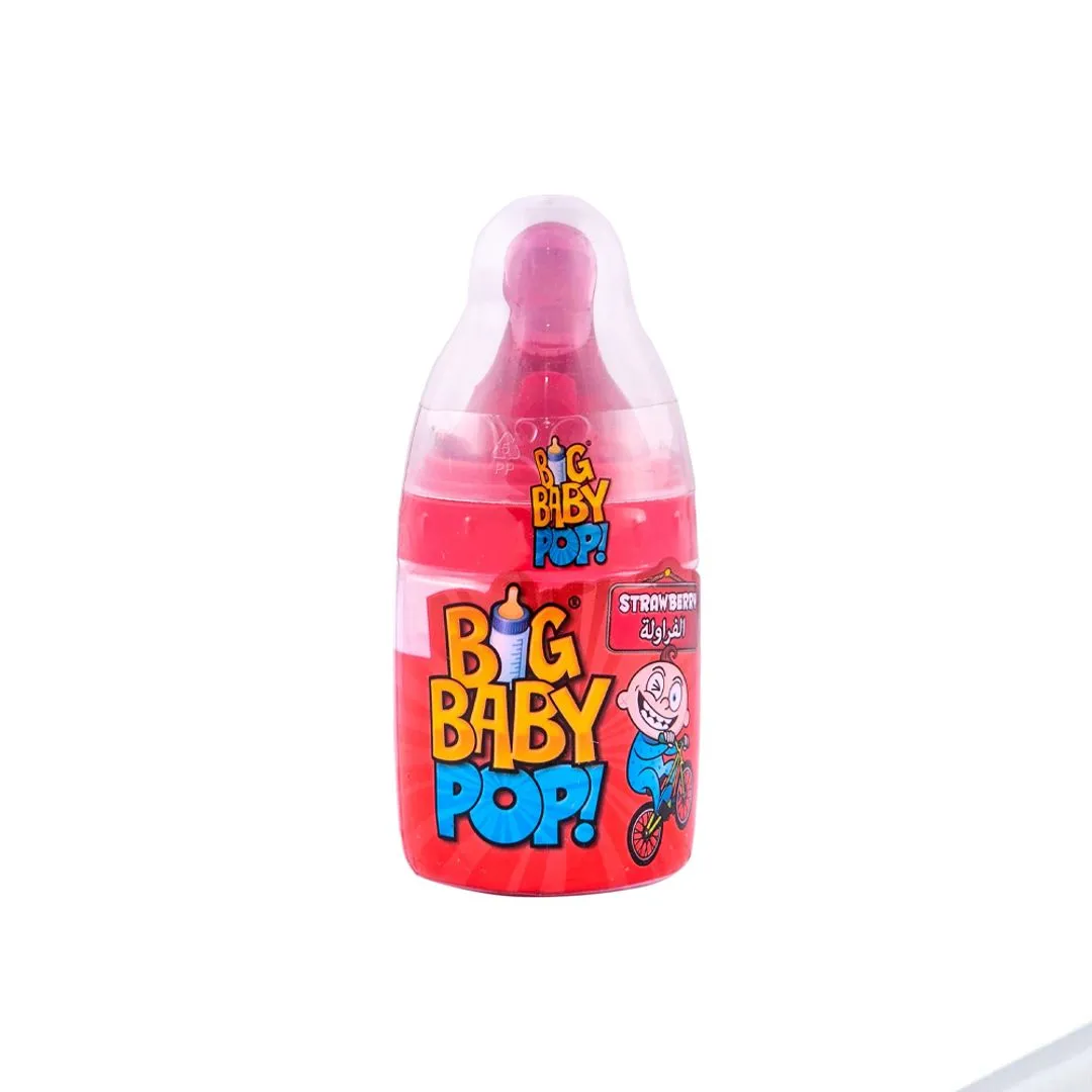 Big Baby Pop Strawberry & Blackcurrant Candy, 32g