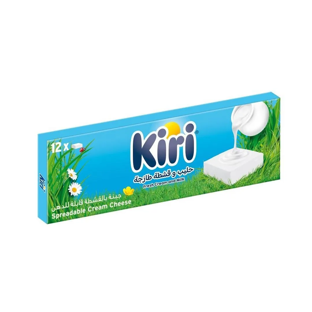 Kiri Square Spreadable Cream Cheese (12 Portions), 216g