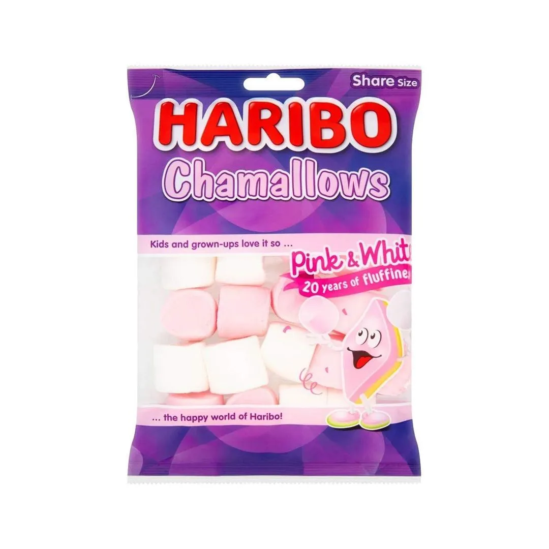 Haribo Chamallows Pink & White Marshmallows, 70g