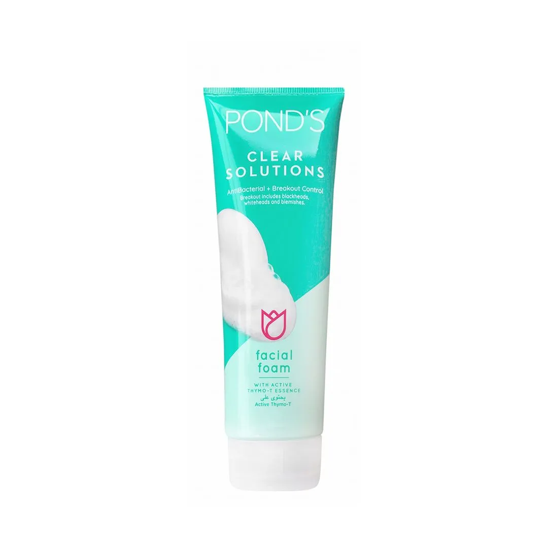 Pond's Clear Solutions Antibacterial Facial Foam, 100g