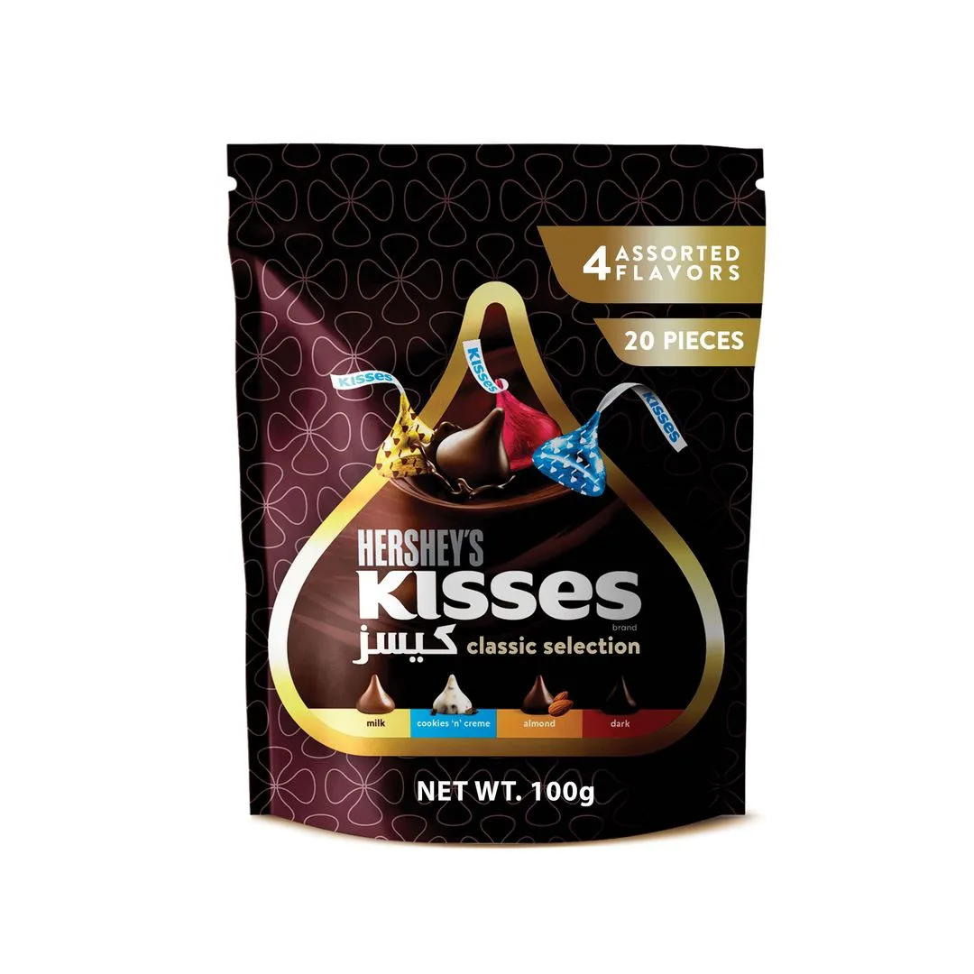 Hershey's Kisses Classic Selection 4 Flavors Chocolates, 100g