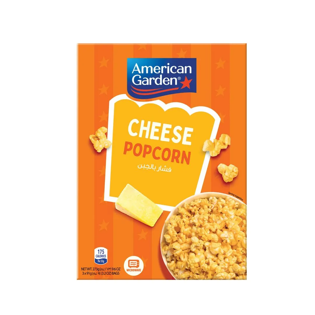 American Garden Microwave Cheese Popcorn, 273g