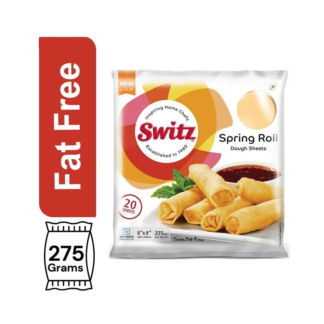 Switz Frozen Spring Roll Sheets (20 Sheets) (200x200mm), 275g