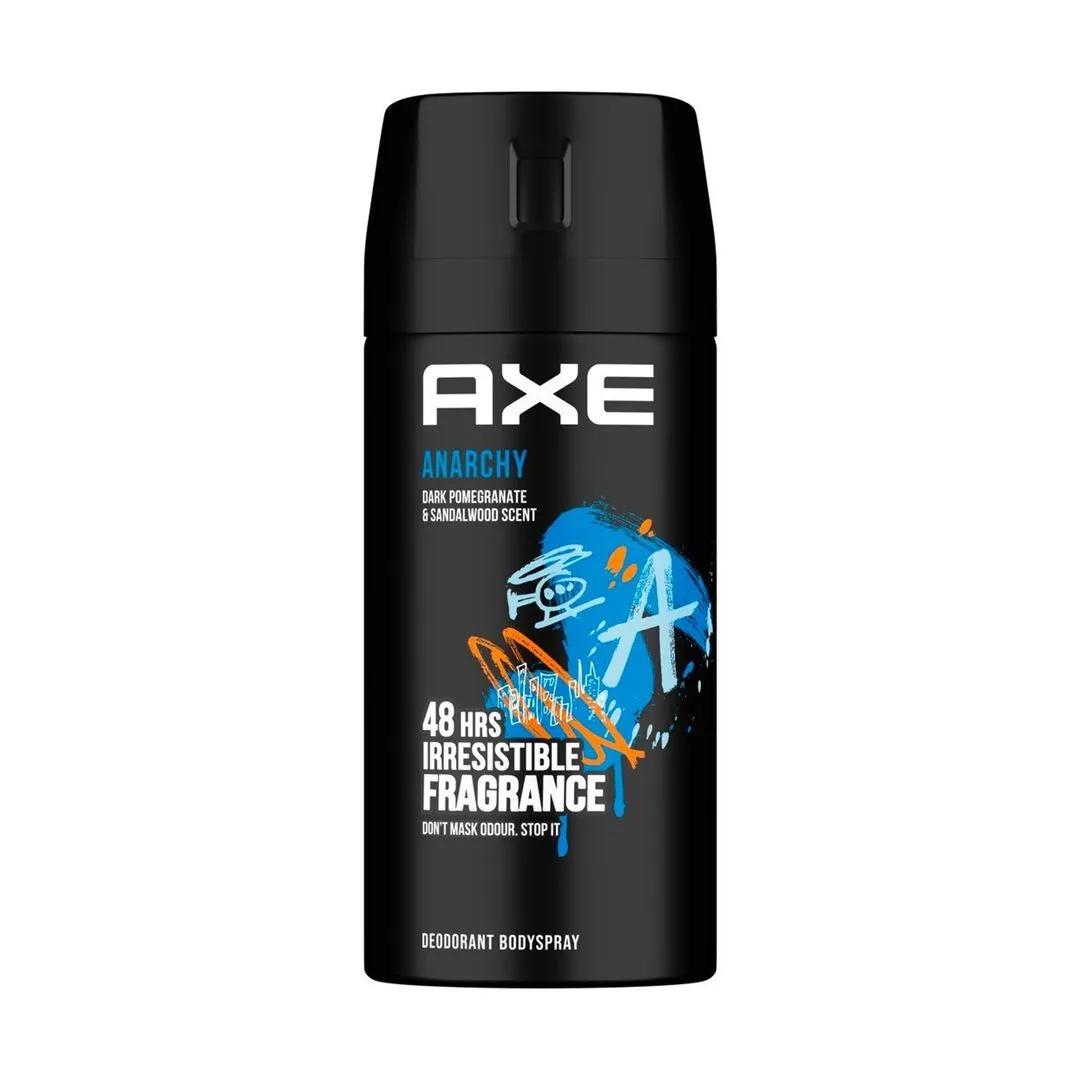 Axe Mini Men Deodorant Body Spray, Anarchy, 48 Hours of Irresistible Fragrance, 120ml