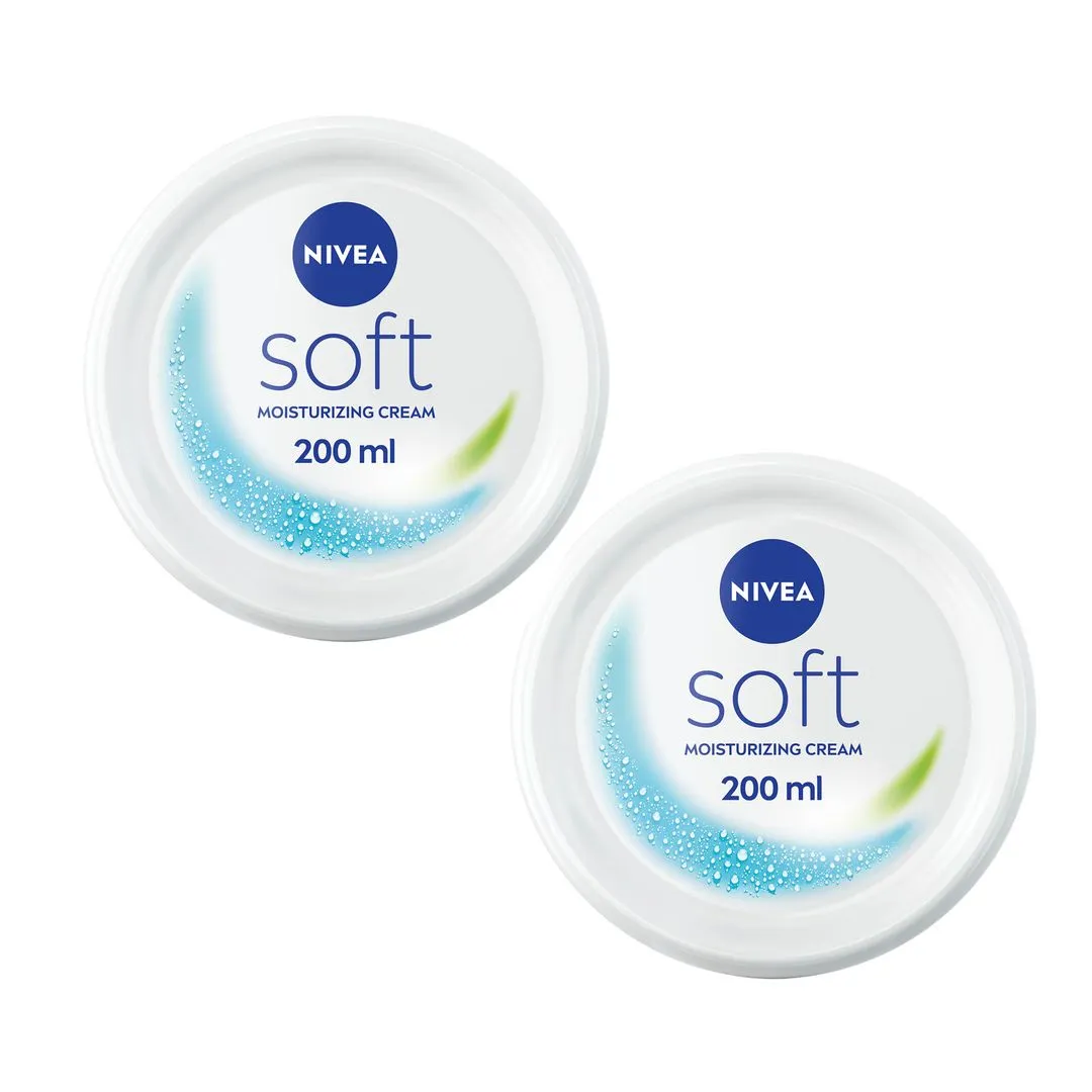 Nivea Soft Cream Jar 2X200Ml