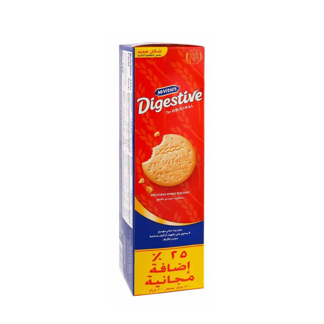 McVitie's Original Digestive Biscuits, 400g + 25% Extra Weight