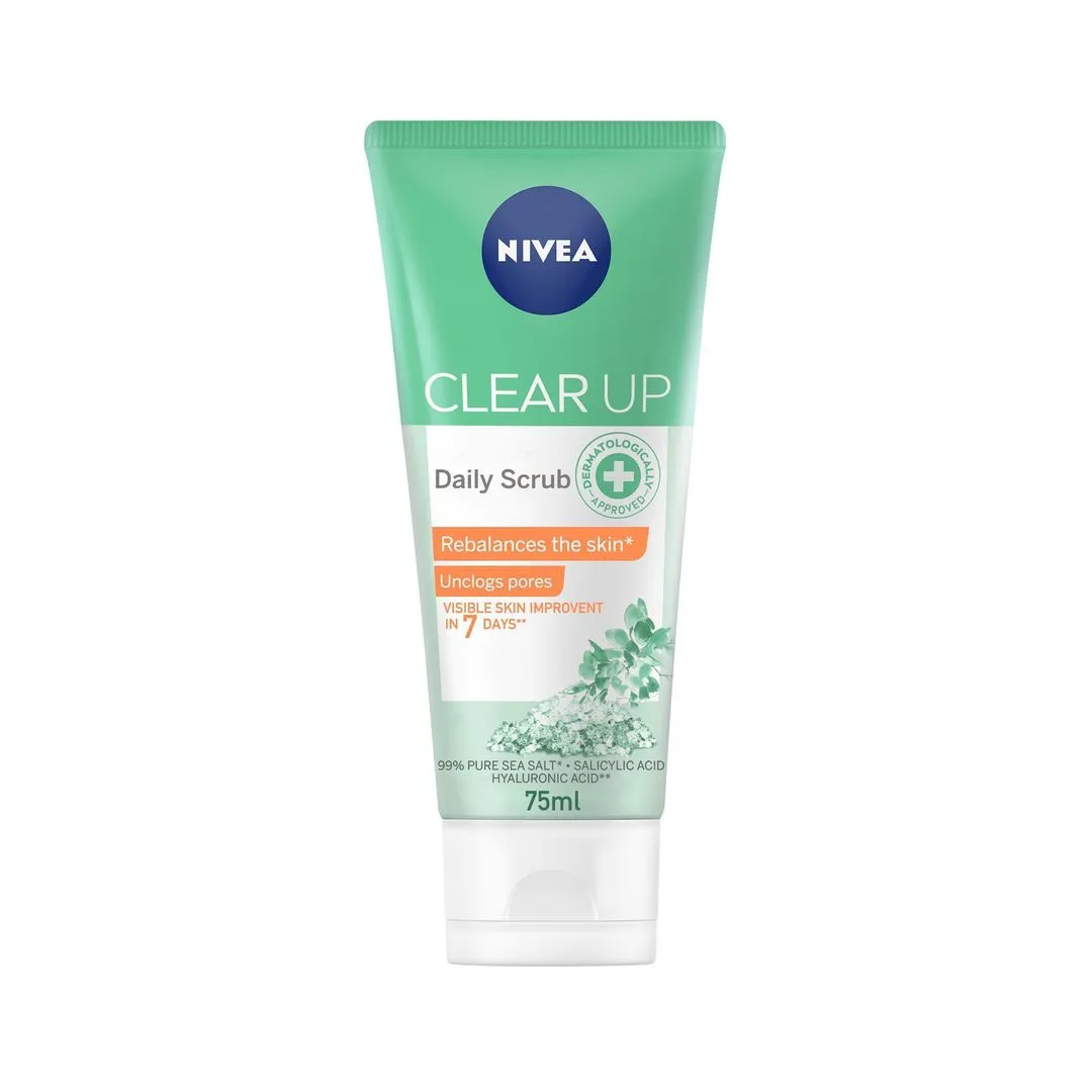 Nivea Daily Clear Up Face Scrub, 75ml