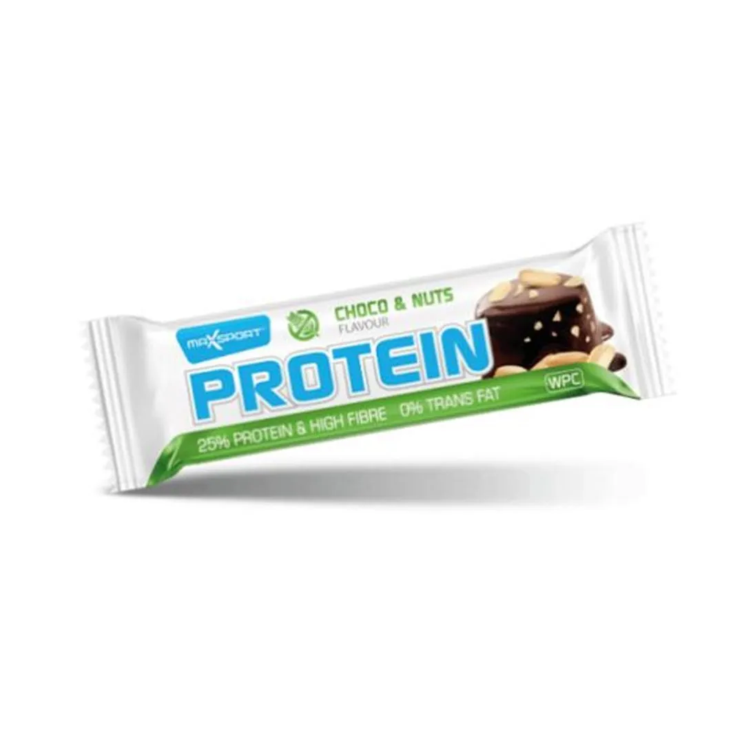 Maxsport Chocolate & Nuts Gluten Free Protein Bar, 60g