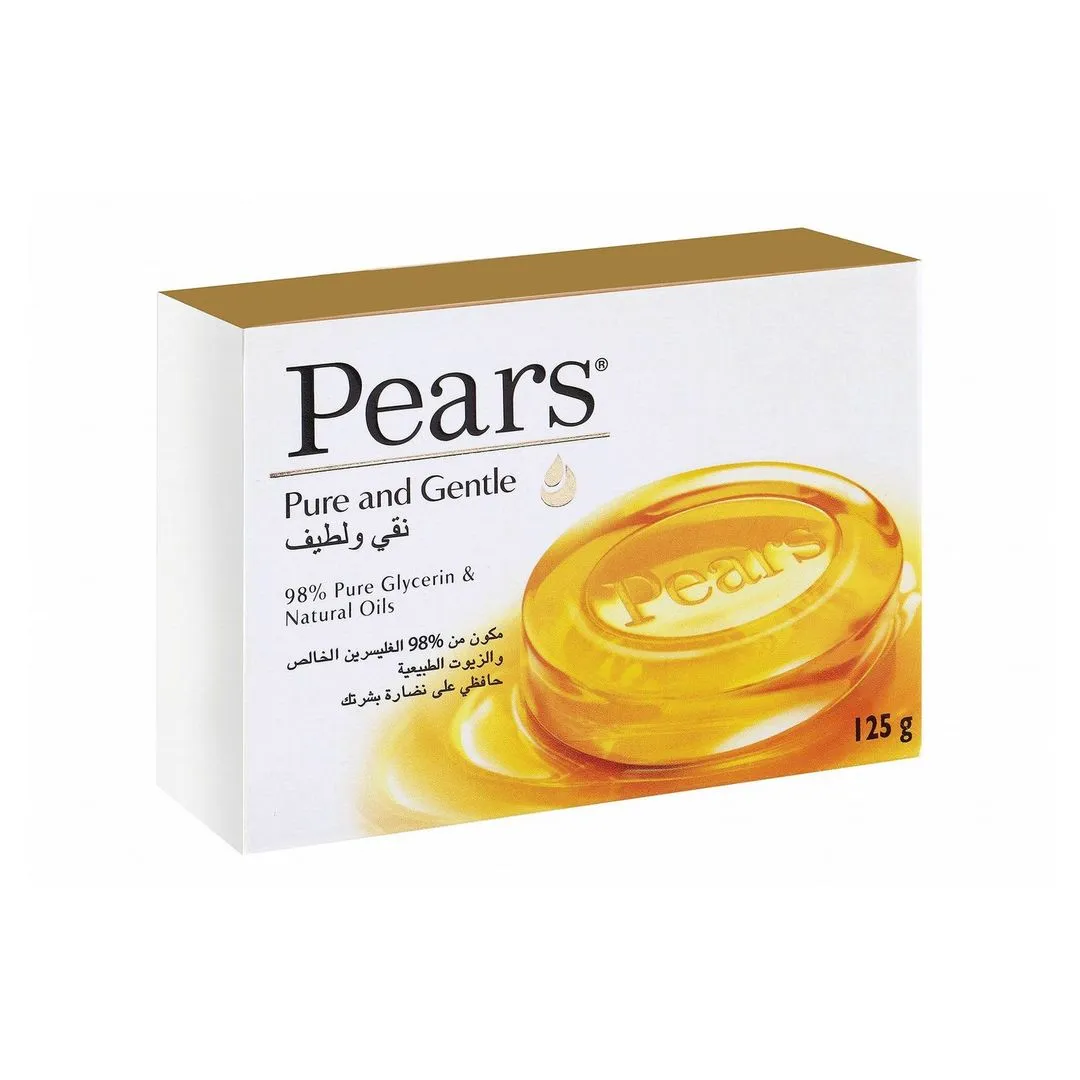 Pears Pure & Gentle Soap Bar with Glycerin & Natural Oils, 125g