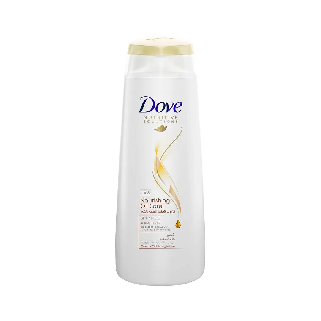 Dove 5 Oils Nourishing Care Shampoo Rough & Frizzy Hair, 200ml