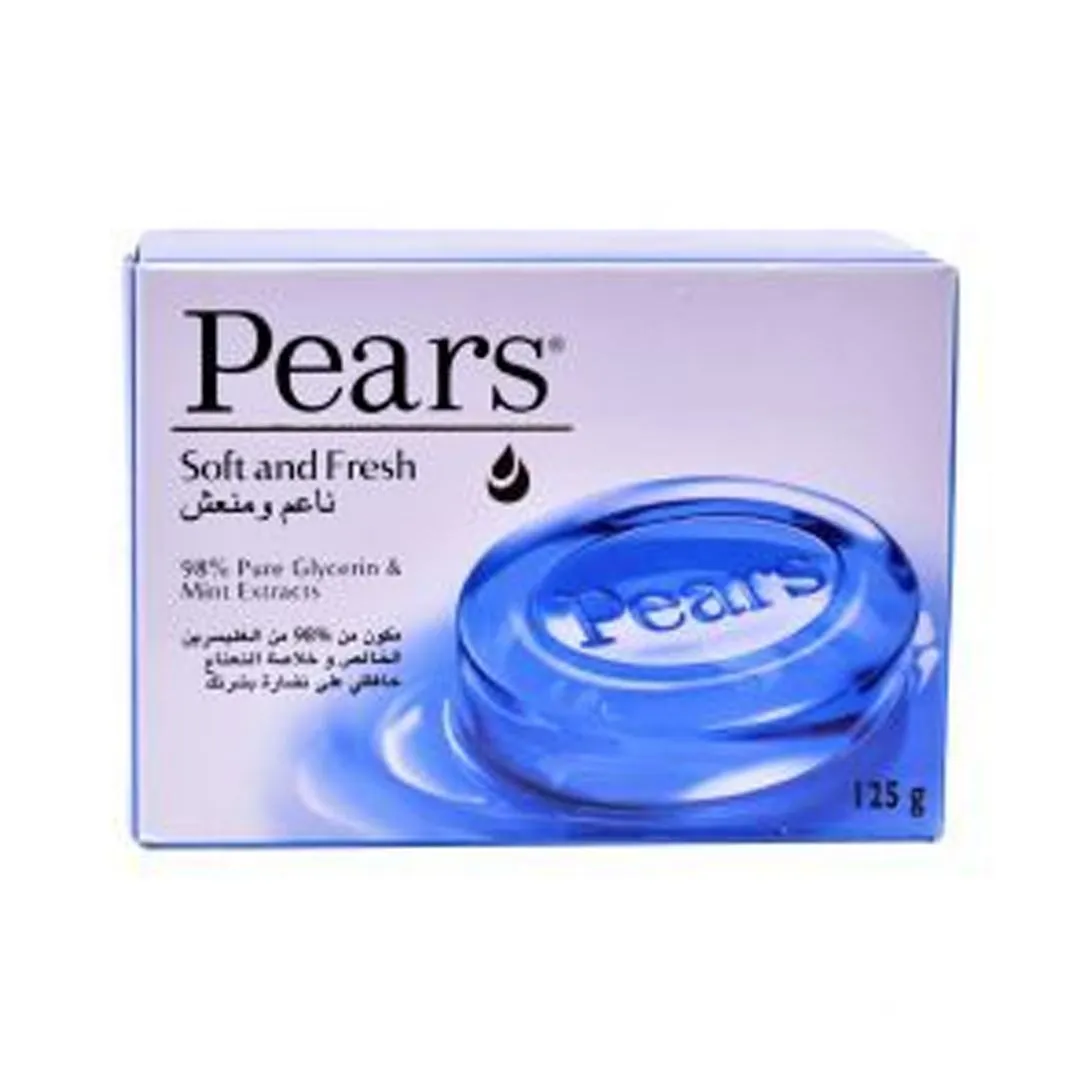 Pears Glycerine Soap Soft Fresh Blue 125 g
