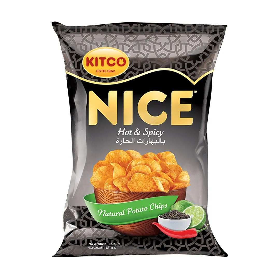 Nice Hot & Spicy Potato Chips, 167g