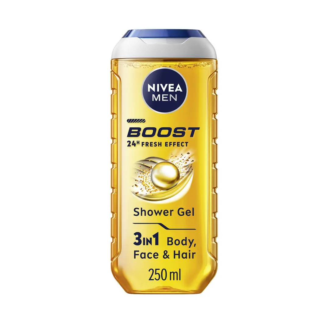 Nivea Boost Shower Gel for Men, 250ml