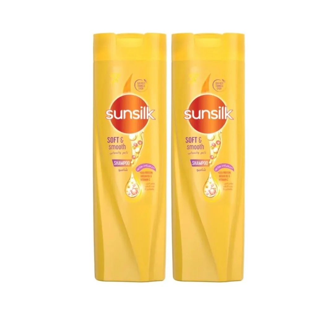 Sunsilk Soft & Smooth Shampoo, 2x400ml