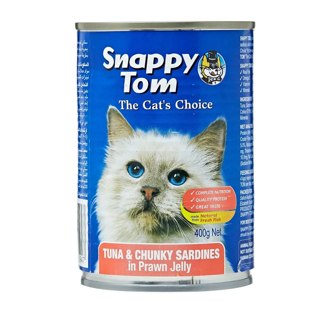 Snappy Tom Tuna & Chunky Sardines in Prawn Jelly 400 g
