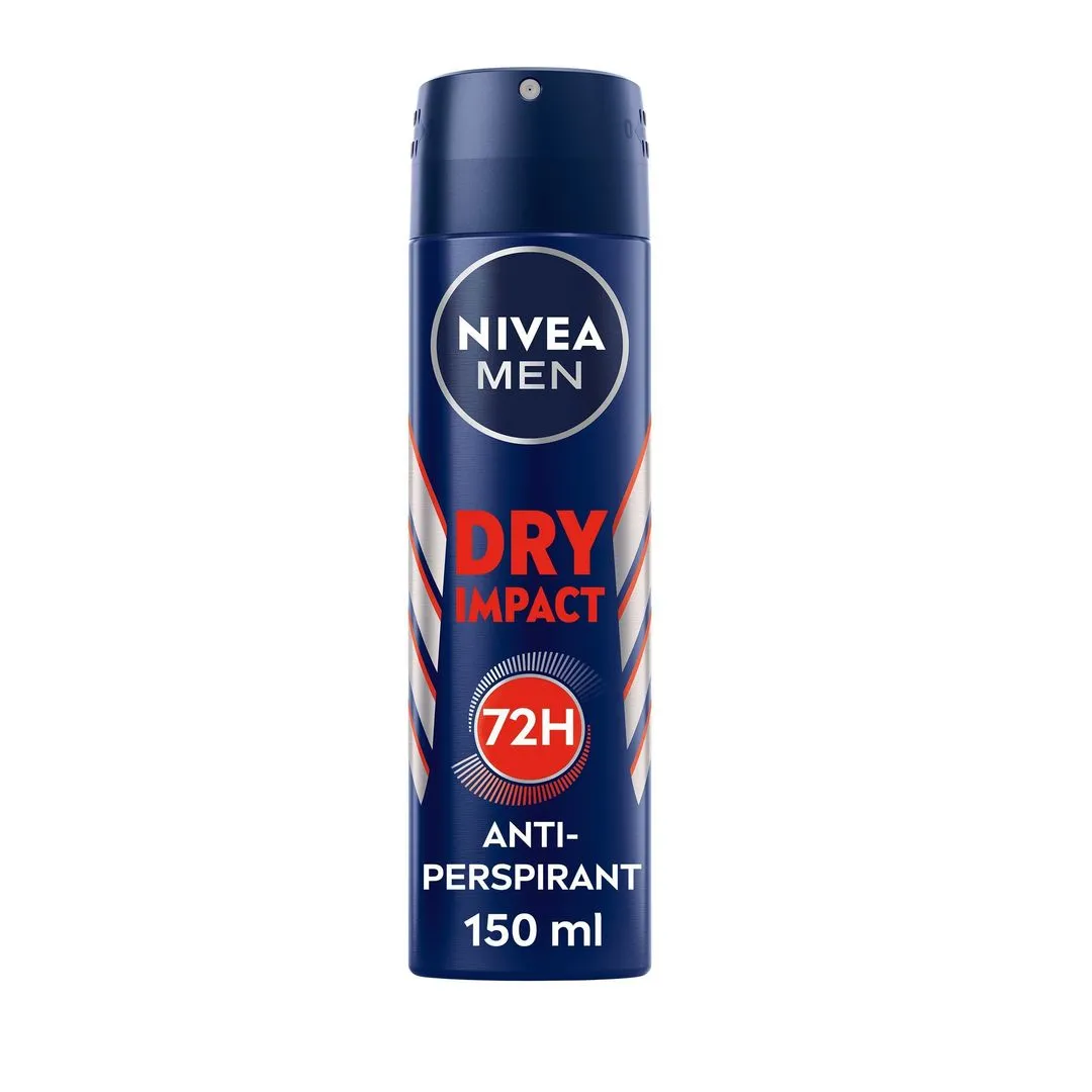 Nivea Men Dry Impact Antiperspirant fDeodorant Spray, 150ml