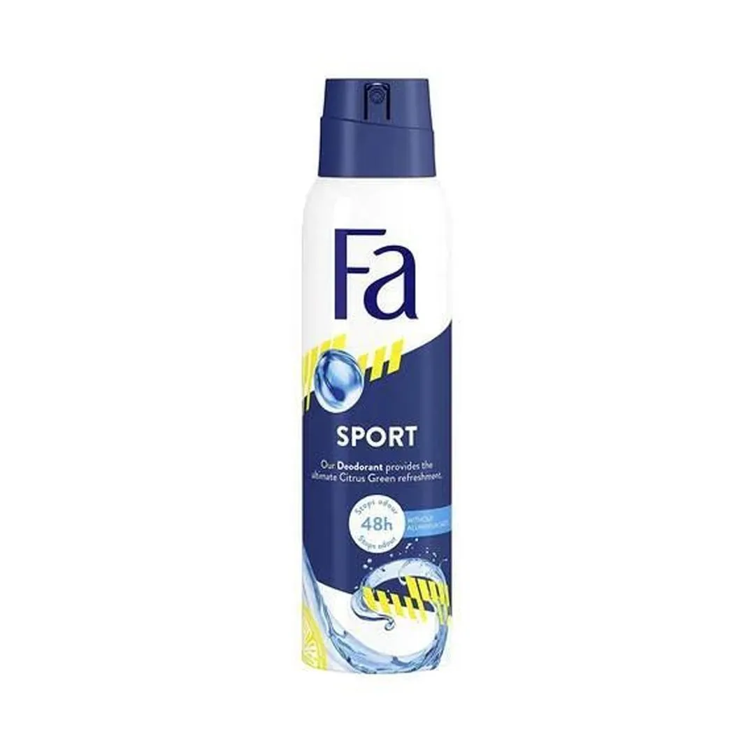 Fa Men Sport Deodorant Spray, 3x150ml