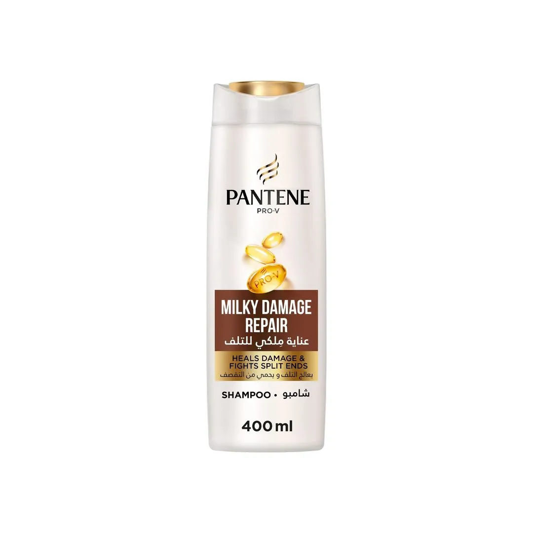 Pantene Pro-V Milky Damage Repairing & Healing Shampoo for Damaged Hair, 400ml