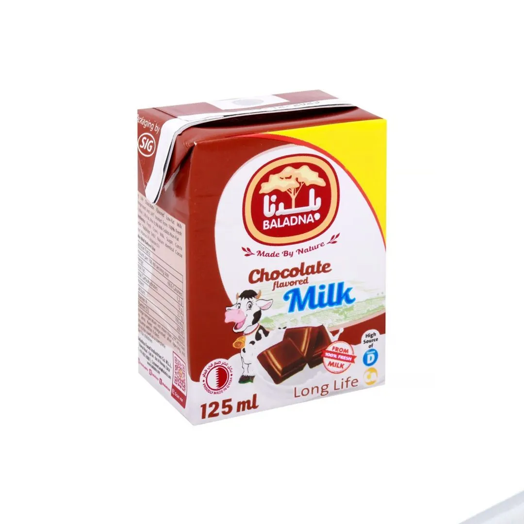 Baladna Long Life Chocolate Flavored Milk, 125ml