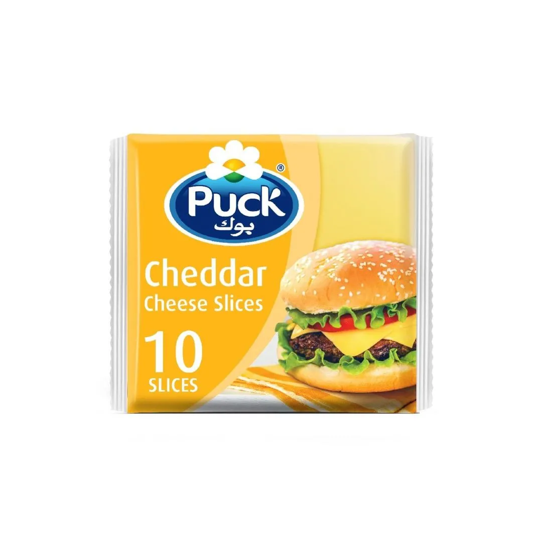 Puck Cheddar Cheese,10 Slices, 200g
