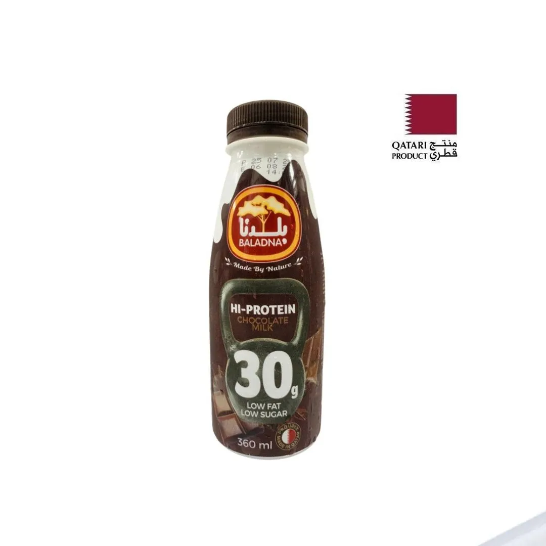 Baladna Hi-Protein Low Fat Chocolate Milk Shake, 360ml