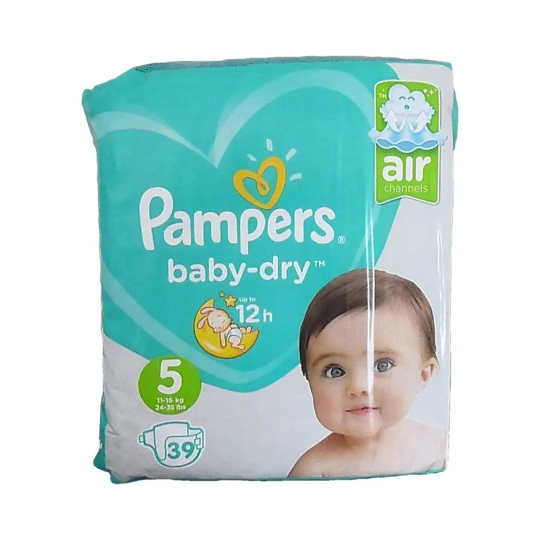 Pampers Baby-Dry Diapers Size 5 (11-16kg), 39 Pieces