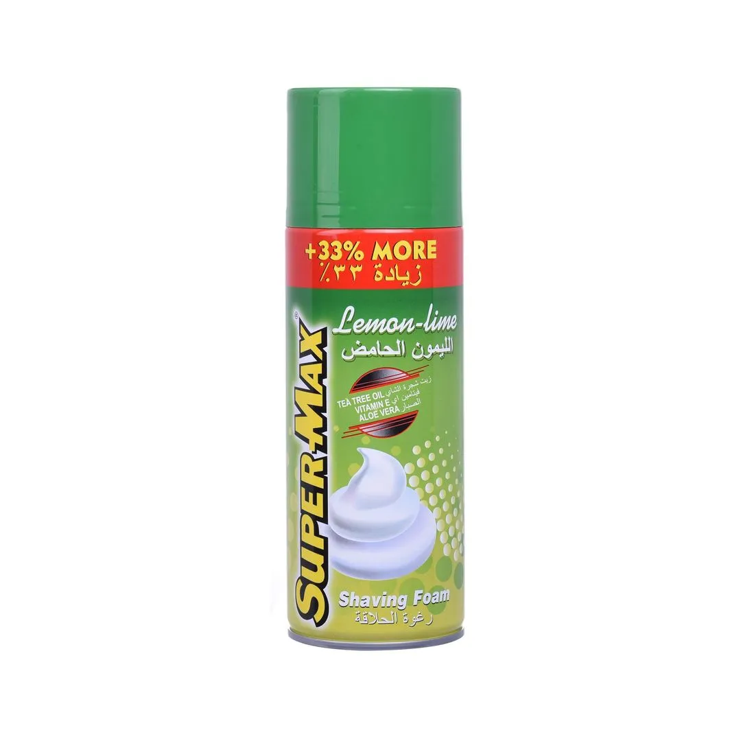 SUPERMAX SHAVE FOAM LEMON 400ML