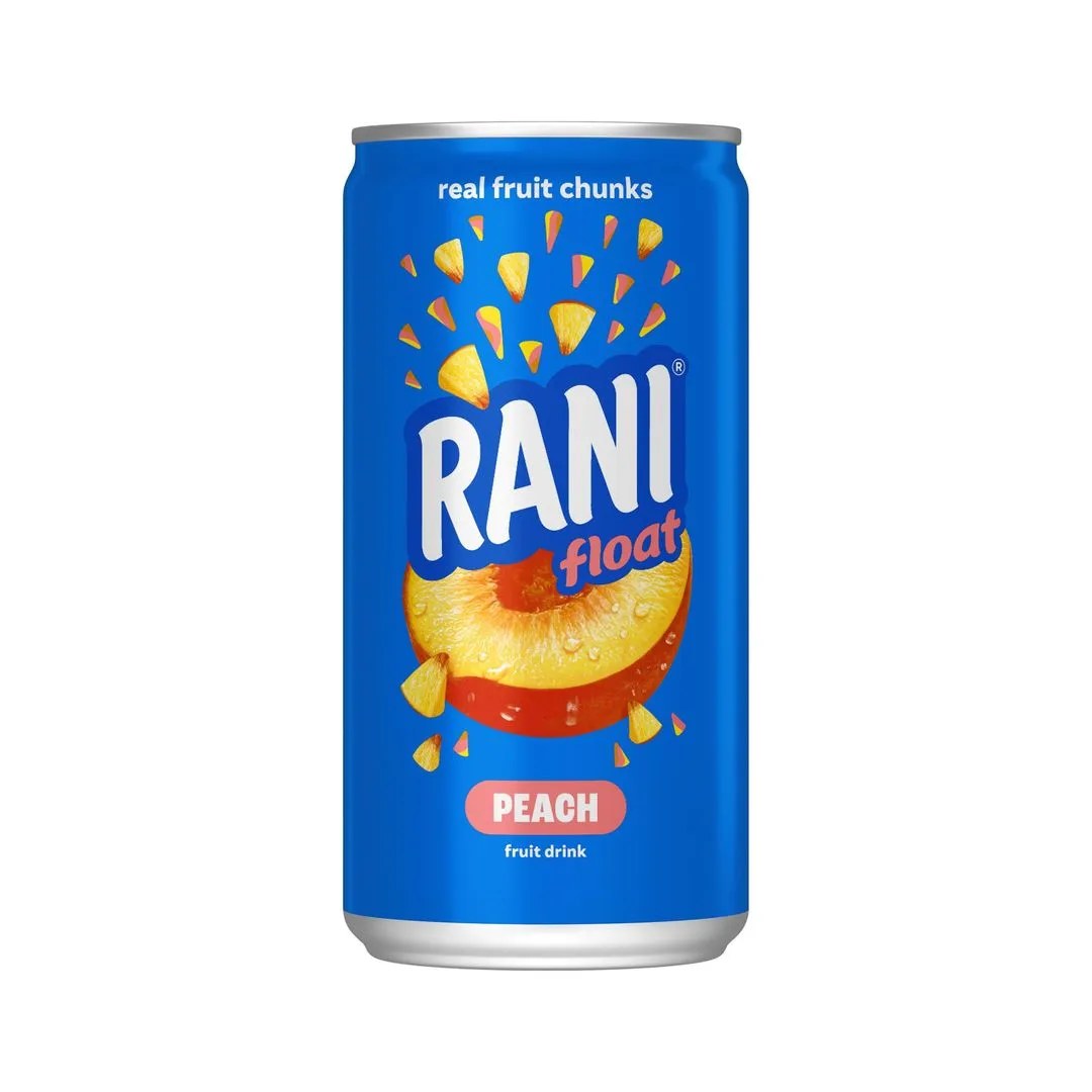 Rani Float Peach Fruit Drink Can, 180ml