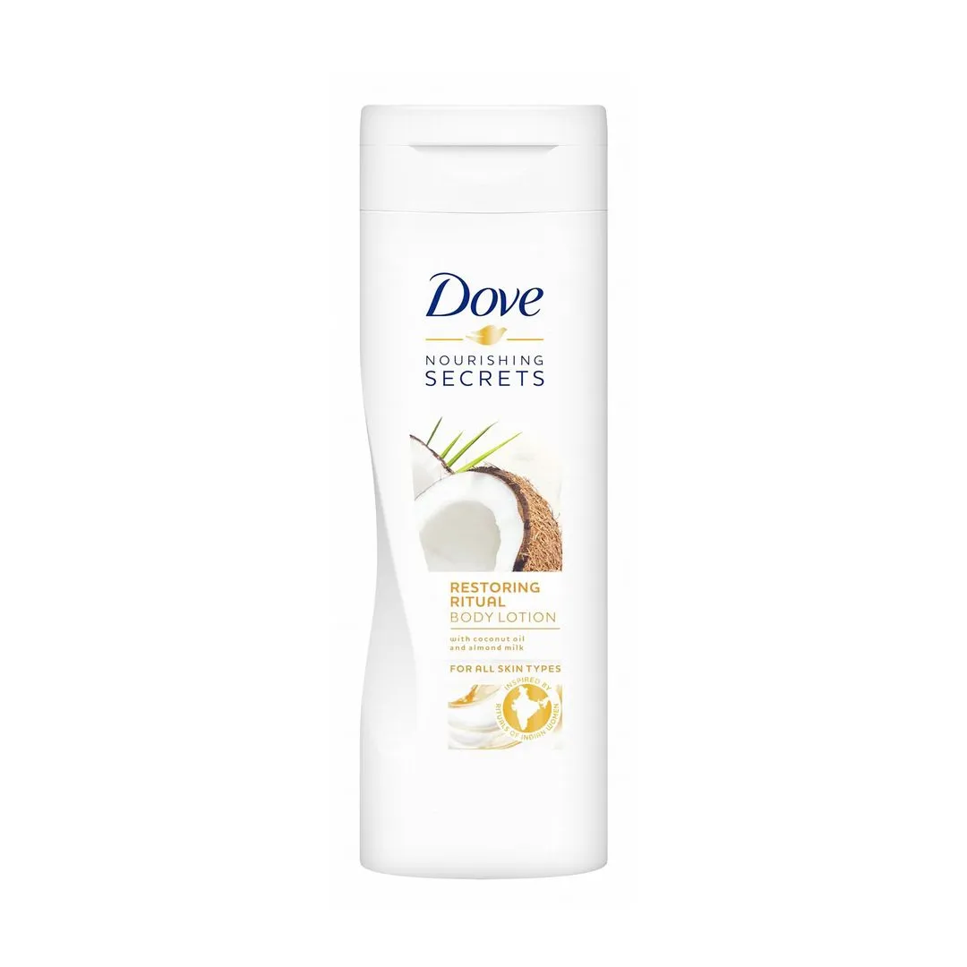 Dove Restoring Care Body Lotion With Coconut Oil & Almond Milk, 400ml