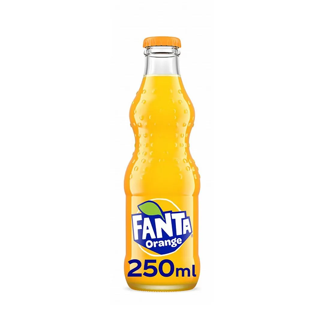 Fanta Orange Glass Bottle, 250ml