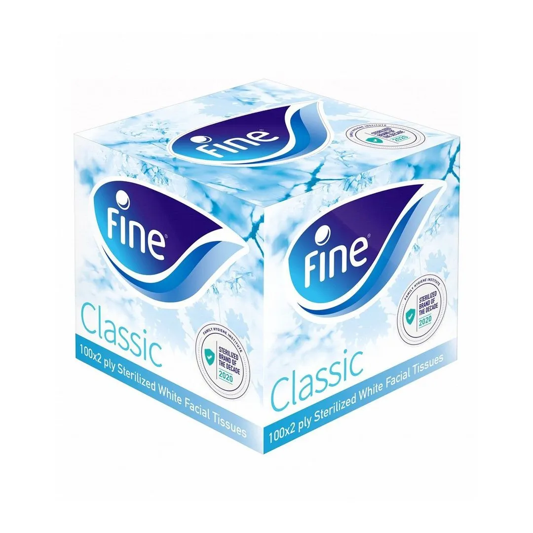 Fine Classic Tissues 2ply, 100 tissues