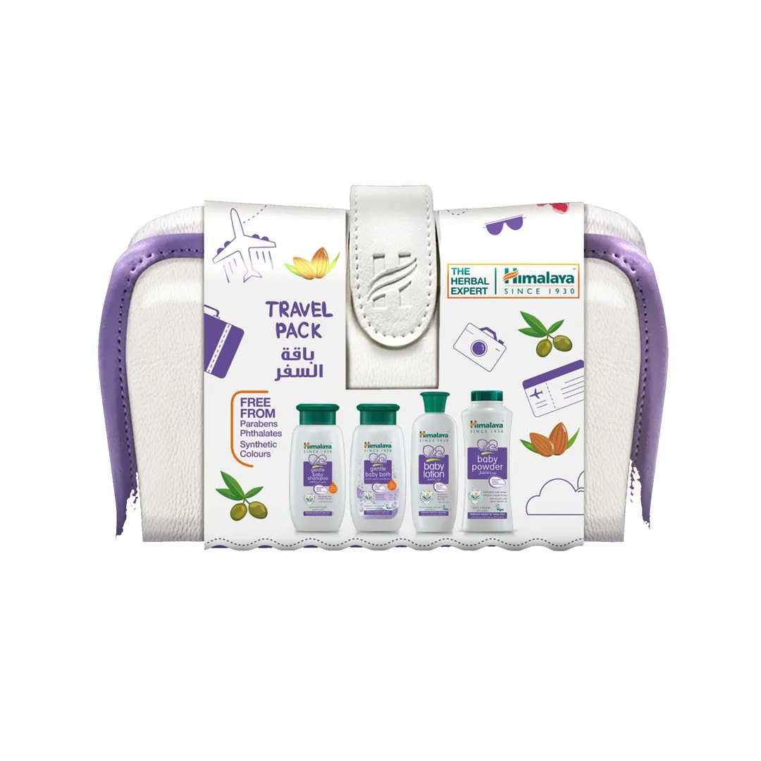 Himalaya Baby Care Travel Kit Pouch, 4x100ml