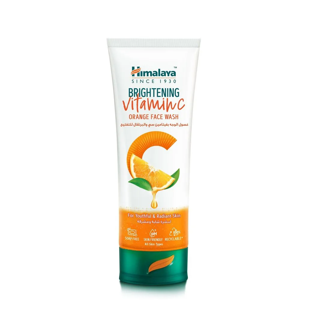 Himalaya Brightening Vitamin C Orange Face Wash, 100ml