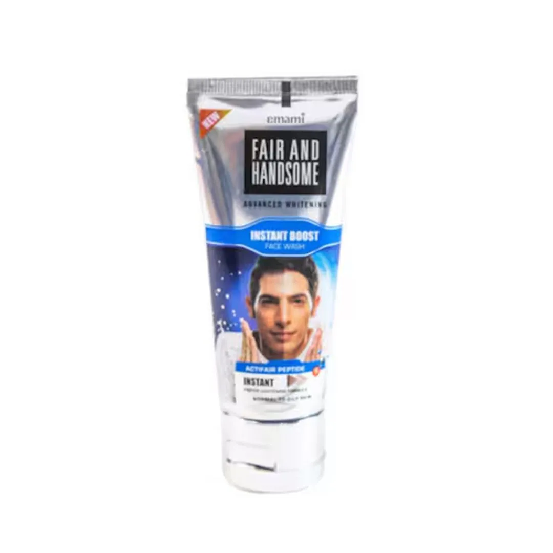Emami Fair And Handsome Advanced Whitening Instant Boost Face Wash, 50g
