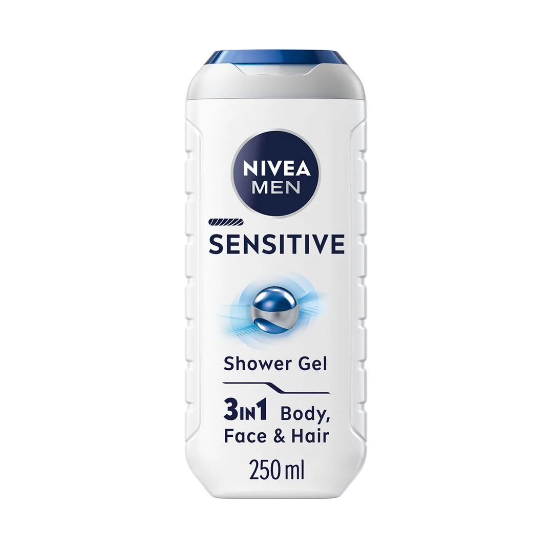 Nivea Men Sensitive Bamboo Extract Masculine Scent 3 in 1 Shower Gel, 250ml