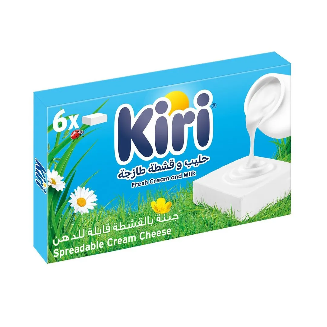 Kiri Square Spreadable Cream Cheese (6 Portions), 108g