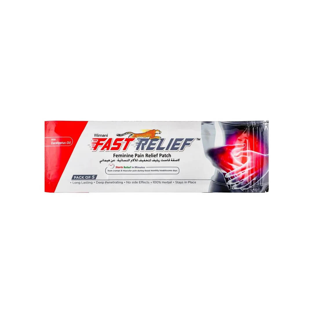 Himani Fast Pain Relief Patches for Cramps & Muscles, 5 Pieces