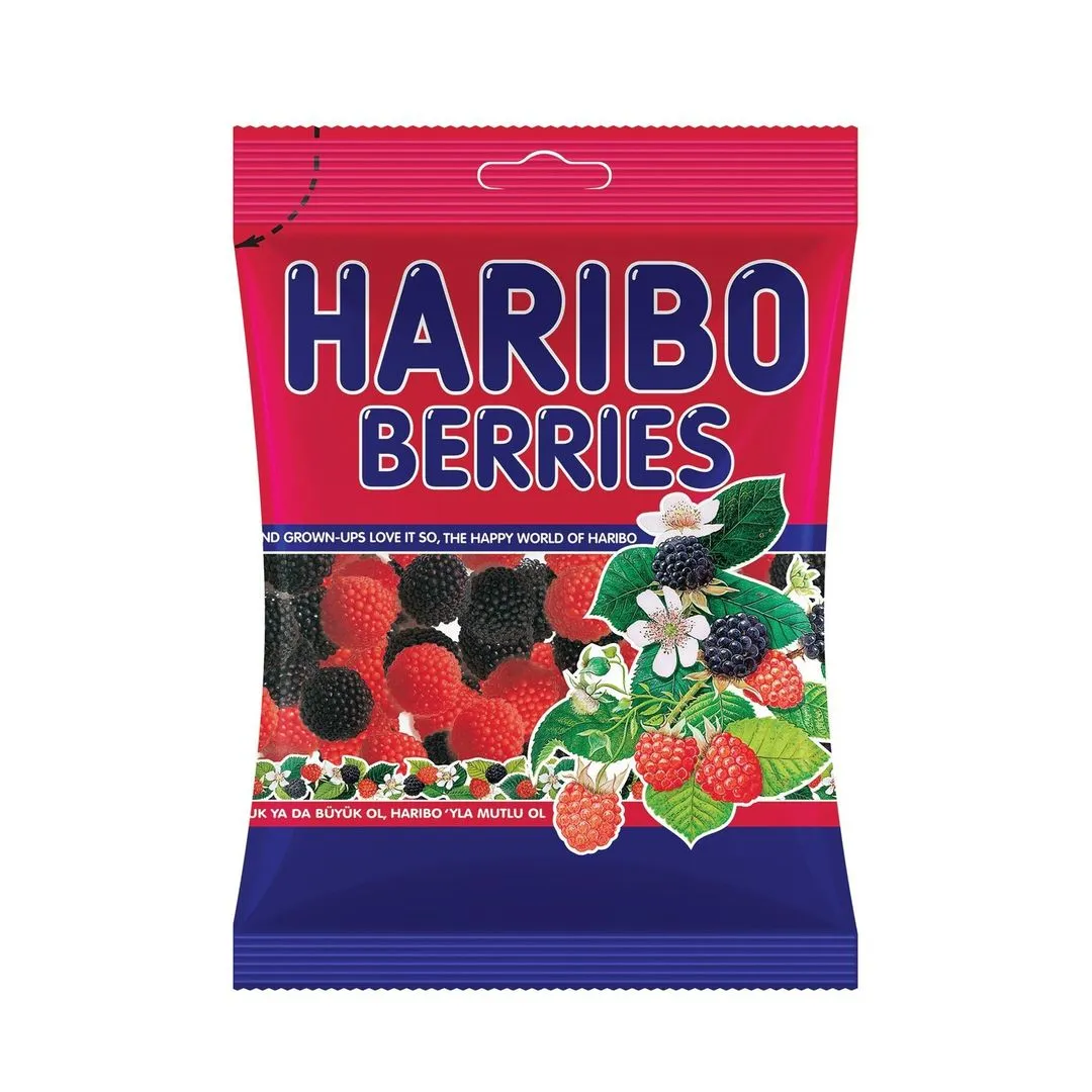 Haribo Berries Gummy Candies, 80g