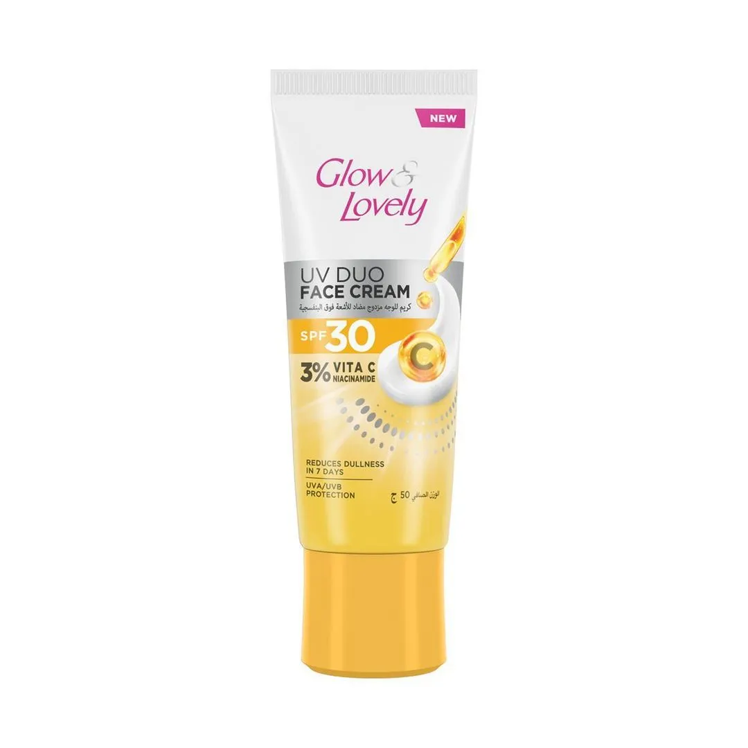 Glow & Lovely UV Duo 3% Vitamin C & Niacinamide Face Cream SPF30 PA+++, 50g