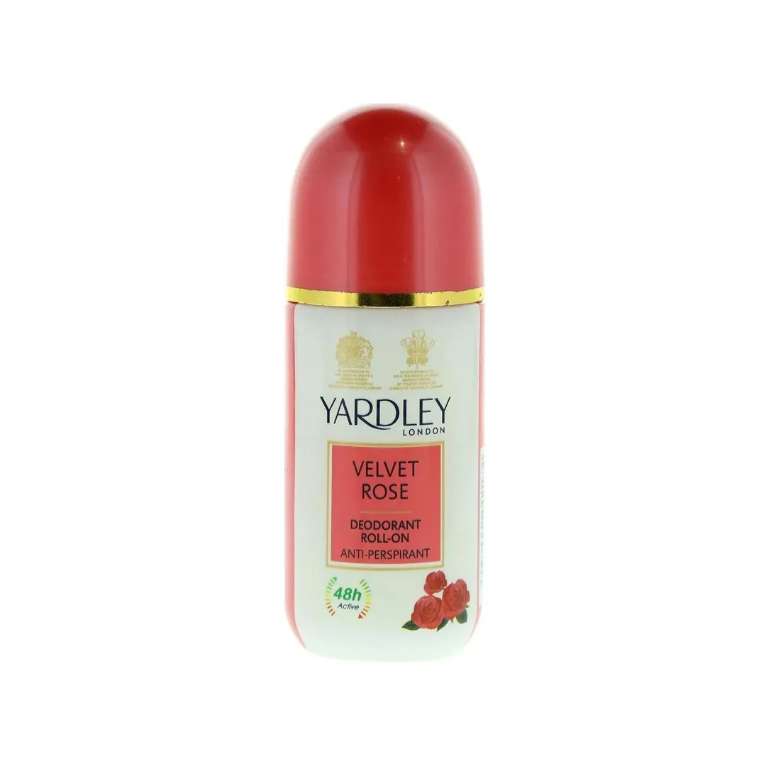 Yardley Women London For Velvet Rose Deodorant Roll On, 50ml
