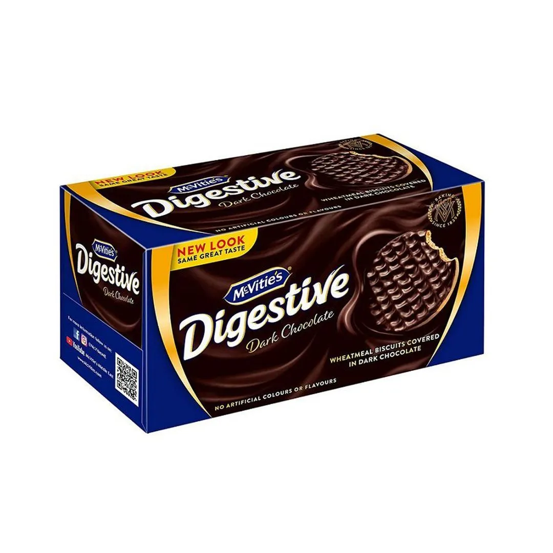 McVitie's Digestive Dark Chocolate Coated Wholemeal Biscuits, 200g