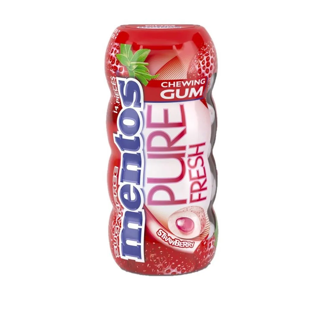 Mentos Juice Blast Strawberry Gum, 24 g