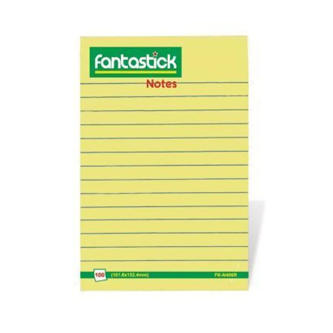 Fantastick Ruled Sticky Note 4x6 Inch