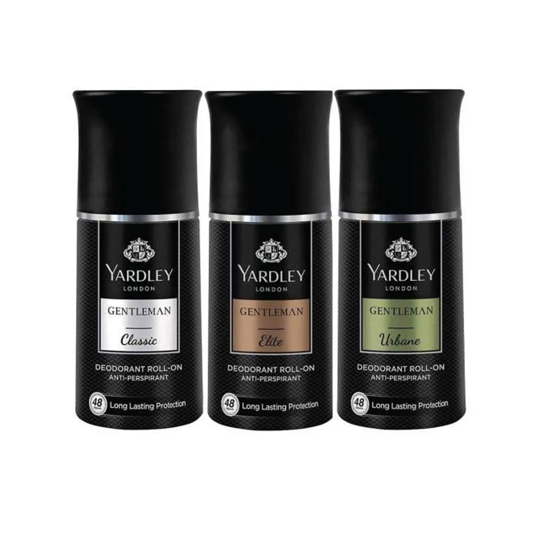 Yardley London Gentleman Deodorant, 3x50ml