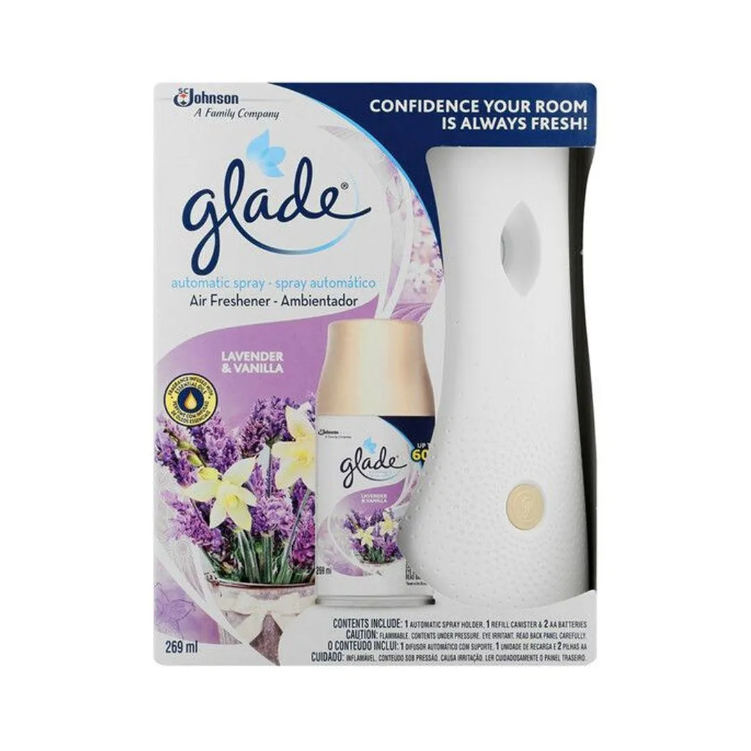 Glade Automatic Spray + Lavender & Vanilla Air Freshener Refill, 269ml