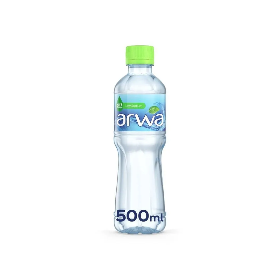 Arwa Still Water Bottled Drinking Water Pet, 500ml